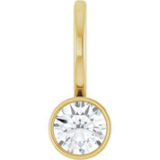 14K Yellow 1/5 CTW Natural Diamond Charm/Pendant