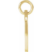 14K Yellow Script Initial M Pendant