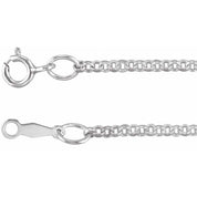 Sterling Silver 2 mm Rolo 16" Chain
