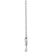 14K 1/8 CTW Natural Diamond Cancer Necklace 16-18"