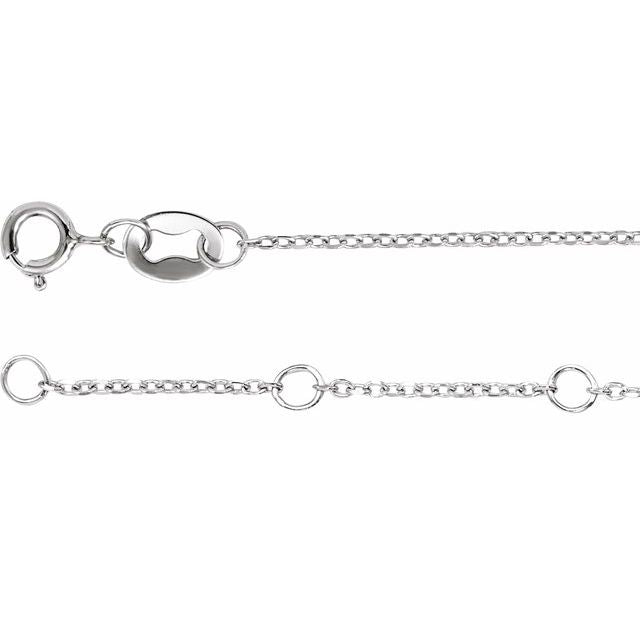 14K White 1/10 CTW Natural Diamond Bar 6 1/2-7 1/2" Bracelet