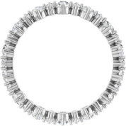 14K White 1 CTW Natural Diamond Eternity Band Size 7