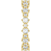 14K Yellow 1 CTW Natural Diamond Eternity Band Size 7