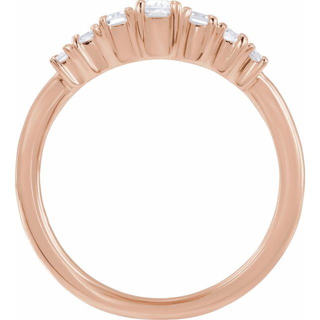 14K Rose 1/2 CTW Lab-Grown Diamond Ring