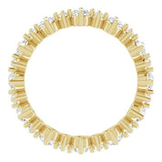 14K Yellow 7/8 CTW Natural Diamond Eternity Band Size 4