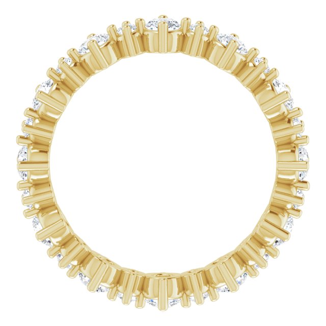 14K Yellow 7/8 CTW Natural Diamond Eternity Band Size 4