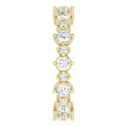 14K Yellow 7/8 CTW Natural Diamond Eternity Band Size 4