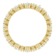 14K Yellow 7/8 CTW Natural Diamond Eternity Band Size 4.5