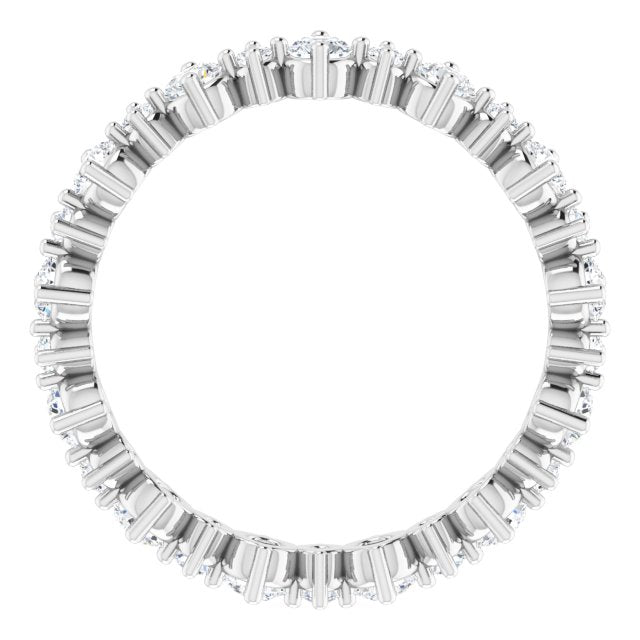 Platinum 9/10 CTW Natural Diamond Eternity Band Size 6