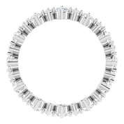 Platinum 7/8 CTW Natural Diamond Eternity Band Size 5