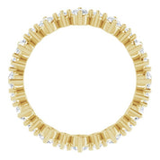 14K Yellow 7/8 CTW Natural Diamond Eternity Band Size 5