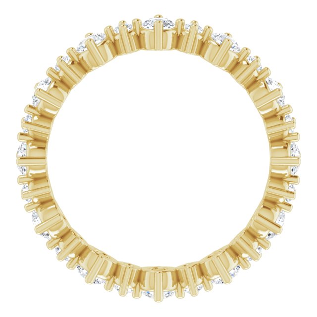 14K Yellow 7/8 CTW Natural Diamond Eternity Band Size 5