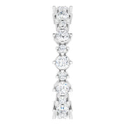 Platinum 7/8 CTW Natural Diamond Eternity Band Size 5