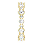 14K Yellow 7/8 CTW Natural Diamond Eternity Band Size 5