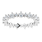 Platinum 9/10 CTW Natural Diamond Eternity Band Size 6.5