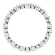 Platinum 9/10 CTW Natural Diamond Eternity Band Size 6.5