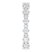 14K White 1 CTW Natural Diamond Eternity Band Size 8
