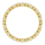 14K Yellow 1 CTW Natural Diamond Eternity Band Size 8