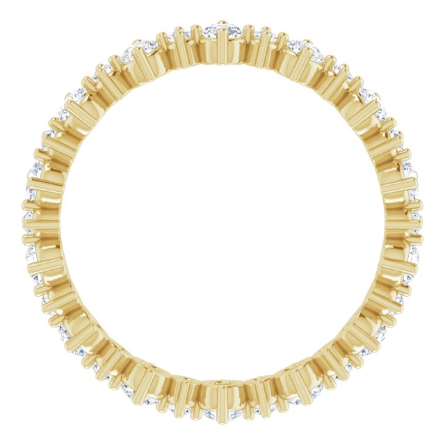 14K Yellow 1 CTW Natural Diamond Eternity Band Size 8