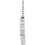 14K 3/8 CTW Lab-Grown Diamond Graduated Circle Necklace 16-18"