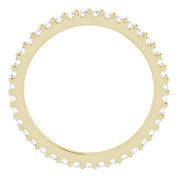 14K Yellow 1/3 CTW Natural Diamond Eternity Band Size 4.5