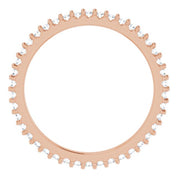 14K Rose 1/3 CTW Natural Diamond Eternity Band Size 6