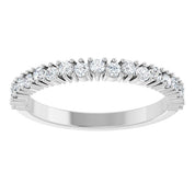 14K White 1/3 CTW Natural Diamond Anniversary Band