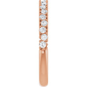 14K Rose 3/8 CTW Lab-Grown Diamond Anniversary Band