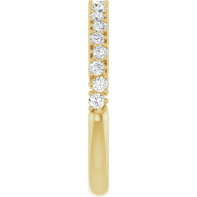 14K Yellow 1/3 CTW Natural Diamond Anniversary Band