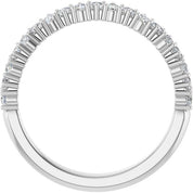 14K White 3/8 CTW Lab-Grown Diamond Anniversary Band