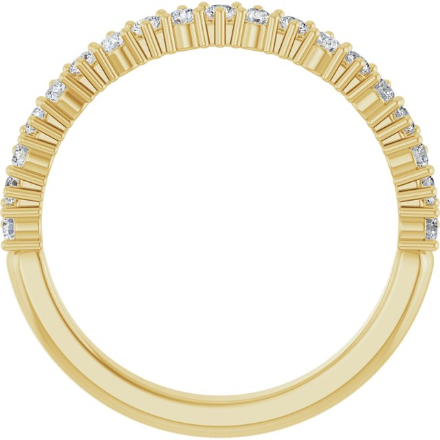 14K Yellow 1/3 CTW Natural Diamond Anniversary Band