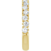 14K Yellow 9/10 CTW Lab-Grown Diamond Anniversary Band