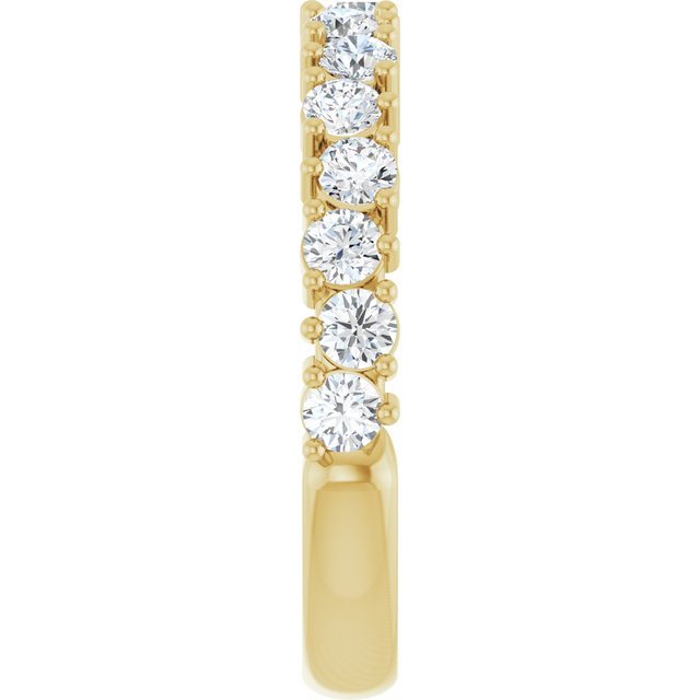 14K Yellow 9/10 CTW Lab-Grown Diamond Anniversary Band
