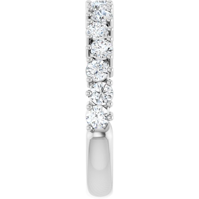 Platinum 1 CTW Natural Diamond Anniversary Band