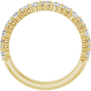 14K Yellow 9/10 CTW Lab-Grown Diamond Anniversary Band