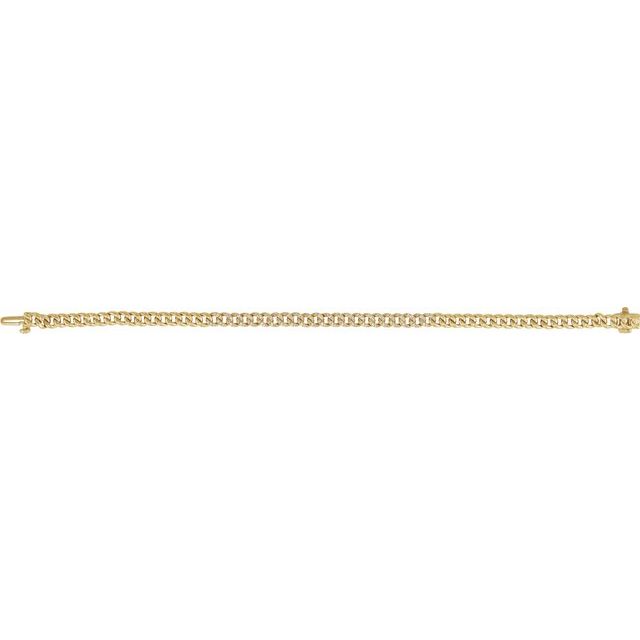 14K Yellow 1/2 CTW Natural Diamond Link 7 1/4" Bracelet
