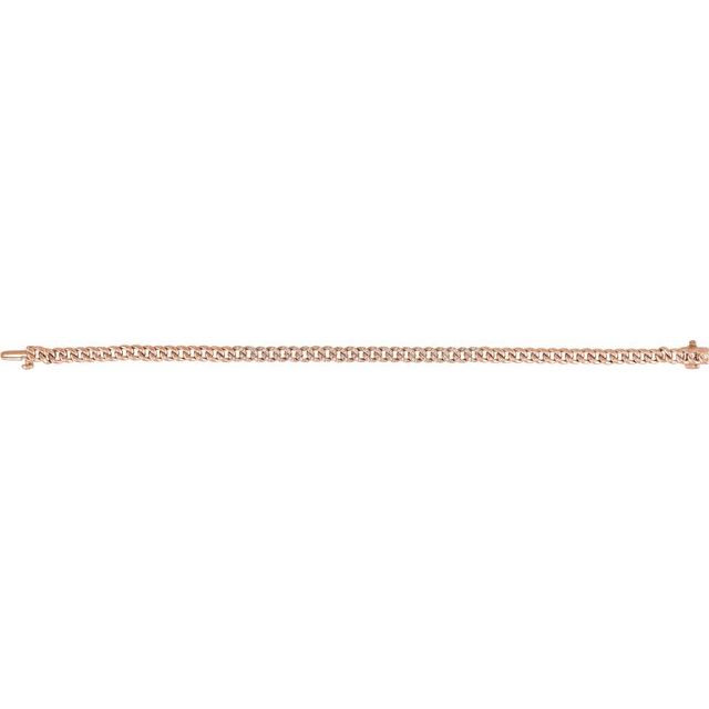 14K Rose 1/2 CTW Natural Diamond Link 7 1/4" Bracelet