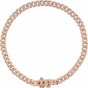14K Rose 1/2 CTW Natural Diamond Link 7 1/4" Bracelet