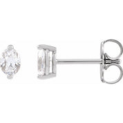Sterling Silver 1/2 CTW Natural Diamond Stud Earrings