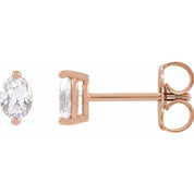 14K Rose 1/3 CTW Natural Diamond Stud Earrings