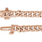 14K Rose 1/2 CTW Natural Diamond Link 7 1/4" Bracelet