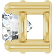 14K Yellow 1/5 CT Natural Diamond Pendant