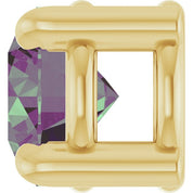 14K Yellow 4 mm Lab-Grown Alexandrite Pendant