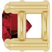 14K Yellow 4 mm Natural Mozambique Garnet Pendant