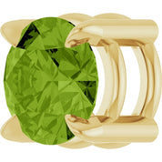 14K Yellow 5 mm Natural Peridot Pendant