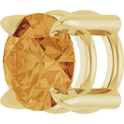14K Yellow 5 mm Natural Citrine Pendant