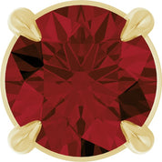 14K Yellow 5 mm Natural Mozambique Garnet Pendant