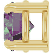 14K Yellow 5 mm Lab-Grown Alexandrite Pendant