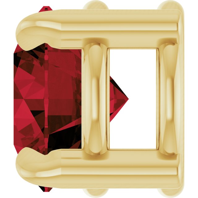 14K Yellow 5 mm Natural Mozambique Garnet Pendant