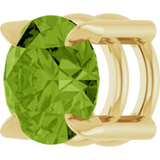 14K Yellow 6 mm Natural Peridot Pendant